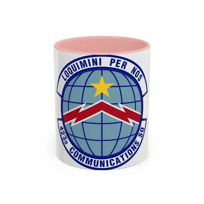 423d Communications Squadron (U.S. Air Force) Accent Coffee Mug 11oz Pink - Go Mug Yourself