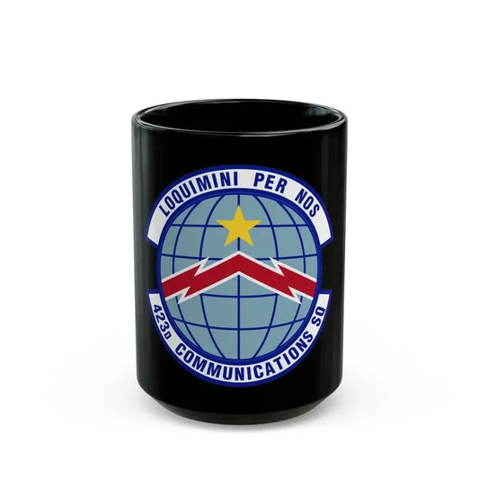 423d Communications Squadron (U.S. Air Force) Black Coffee Mug 15oz - Go Mug Yourself