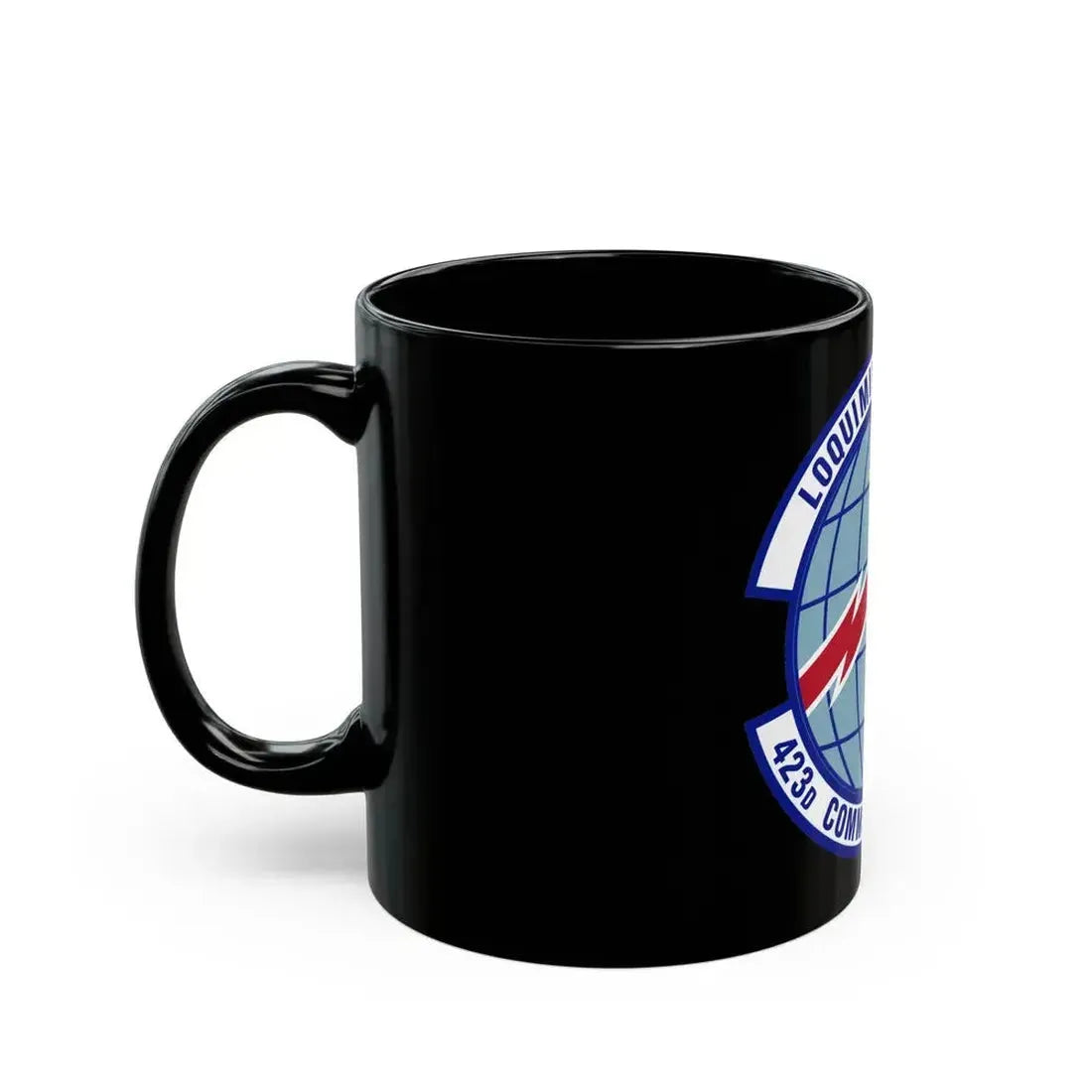 423d Communications Squadron (U.S. Air Force) Black Coffee Mug - Go Mug Yourself