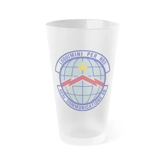 423d Communications Squadron (U.S. Air Force) Frosted Pint Glass 16oz 16oz Frosted - Go Mug Yourself