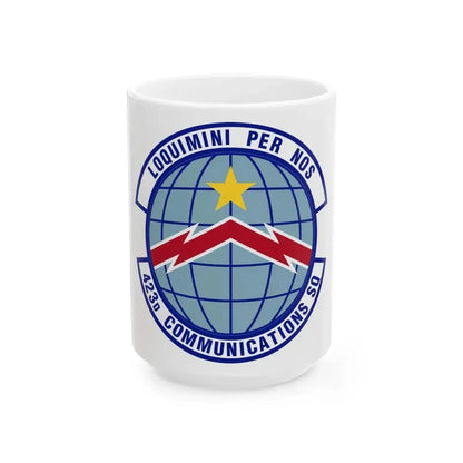423d Communications Squadron (U.S. Air Force) White Coffee Mug 15oz - Go Mug Yourself