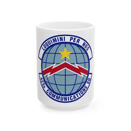 423d Communications Squadron (U.S. Air Force) White Coffee Mug 15oz - Go Mug Yourself