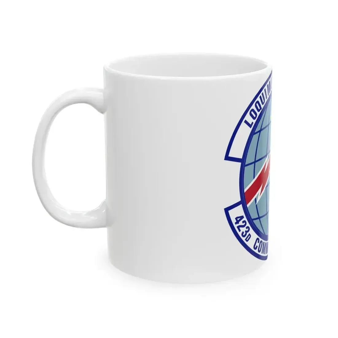 423d Communications Squadron (U.S. Air Force) White Coffee Mug - Go Mug Yourself