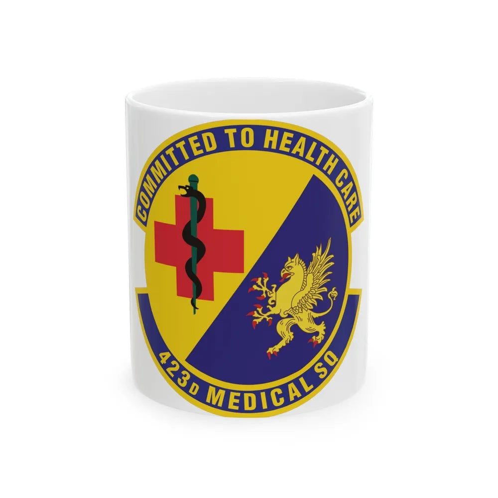 423d Medical Squadron (U.S. Air Force) White Coffee Mug-11oz-Go Mug Yourself