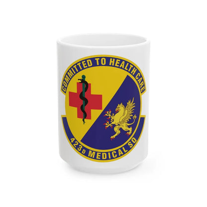 423d Medical Squadron (U.S. Air Force) White Coffee Mug-15oz-Go Mug Yourself