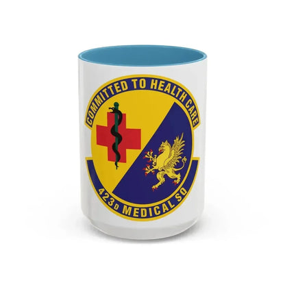 423d Medical Squadron (U.S. Air Force) Accent Coffee Mug 15oz Light Blue - Go Mug Yourself