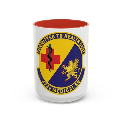 423d Medical Squadron (U.S. Air Force) Accent Coffee Mug 15oz Red - Go Mug Yourself