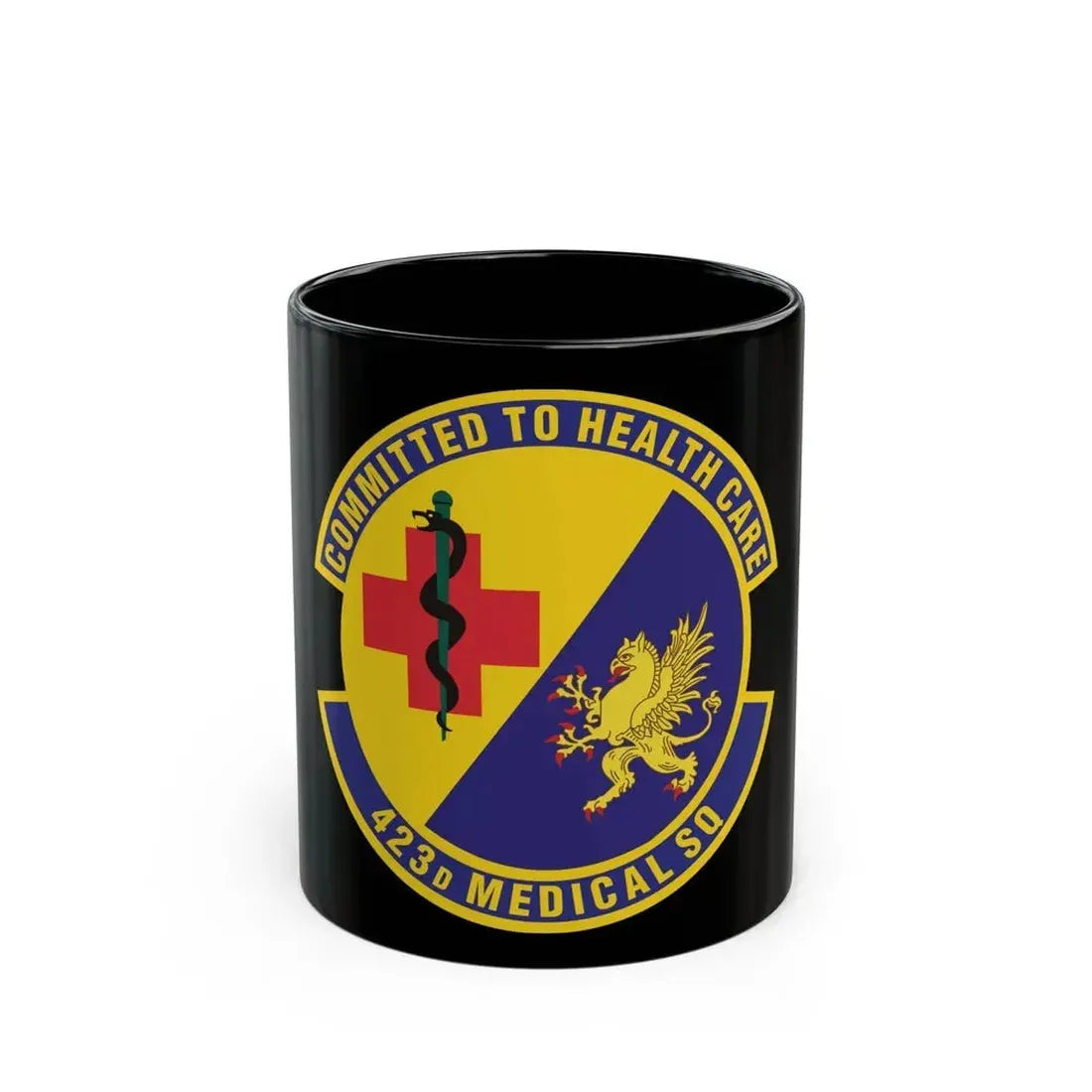 423d Medical Squadron (U.S. Air Force) Black Coffee Mug 11oz - Go Mug Yourself