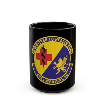 423d Medical Squadron (U.S. Air Force) Black Coffee Mug 15oz - Go Mug Yourself