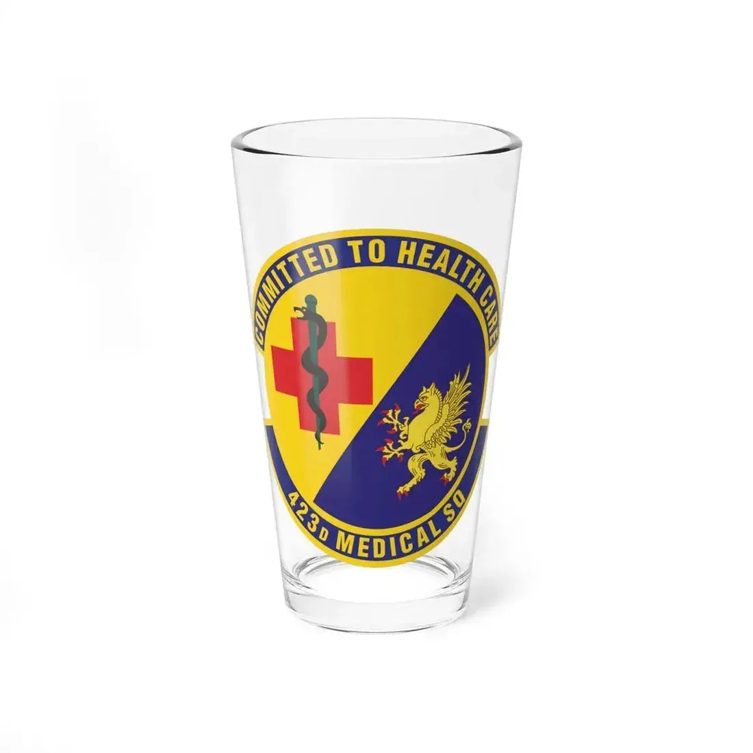 423d Medical Squadron (U.S. Air Force) Pint Glass 16oz 16oz - Go Mug Yourself