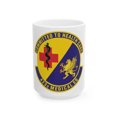 423d Medical Squadron (U.S. Air Force) White Coffee Mug 15oz - Go Mug Yourself