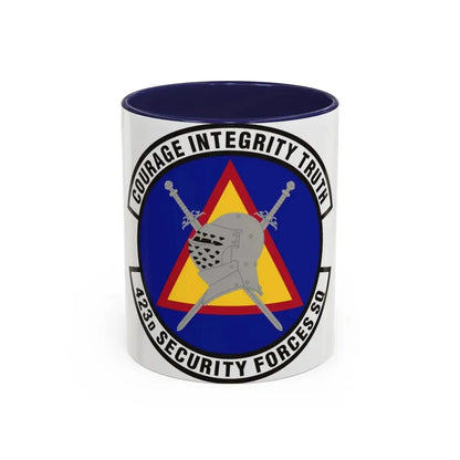 423d Security Forces Squadron (U.S. Air Force) Accent Coffee Mug 11oz Navy - Go Mug Yourself