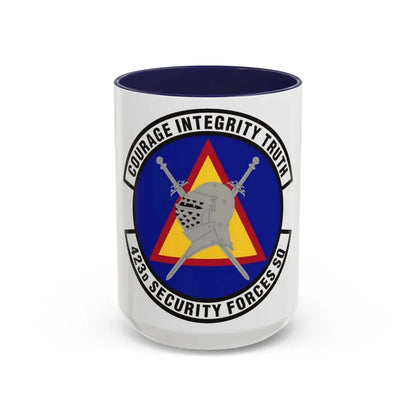 423d Security Forces Squadron (U.S. Air Force) Accent Coffee Mug 15oz Navy - Go Mug Yourself