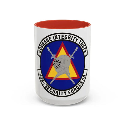 423d Security Forces Squadron (U.S. Air Force) Accent Coffee Mug 15oz Red - Go Mug Yourself