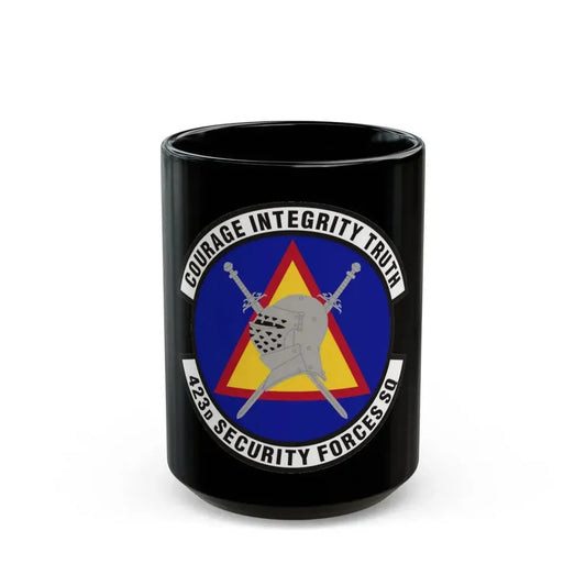 423d Security Forces Squadron (U.S. Air Force) Black Coffee Mug 15oz - Go Mug Yourself
