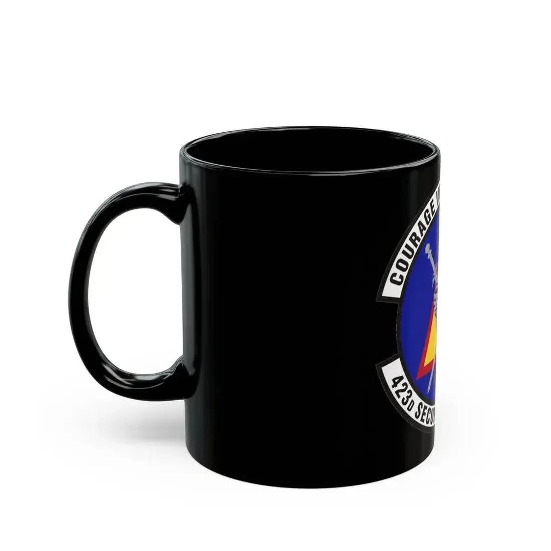 423d Security Forces Squadron (U.S. Air Force) Black Coffee Mug - Go Mug Yourself