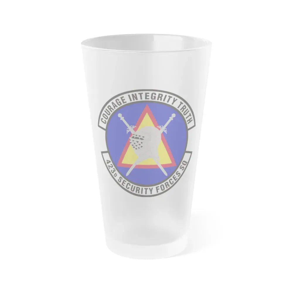 423d Security Forces Squadron (U.S. Air Force) Frosted Pint Glass 16oz 16oz Frosted - Go Mug Yourself