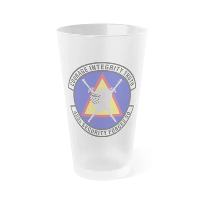 423d Security Forces Squadron (U.S. Air Force) Frosted Pint Glass 16oz 16oz Frosted - Go Mug Yourself