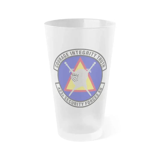 423d Security Forces Squadron (U.S. Air Force) Frosted Pint Glass 16oz 16oz Frosted - Go Mug Yourself