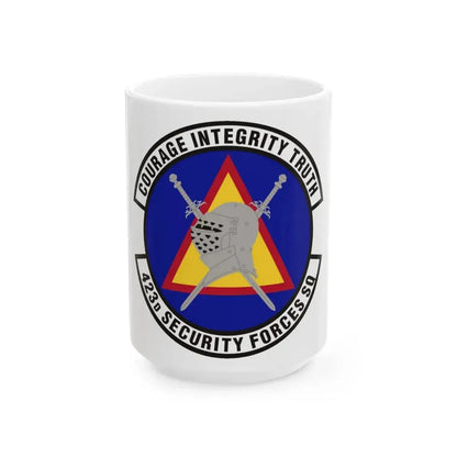 423d Security Forces Squadron (U.S. Air Force) White Coffee Mug 15oz - Go Mug Yourself