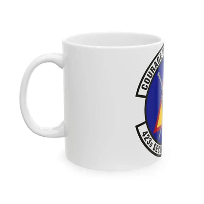 423d Security Forces Squadron (U.S. Air Force) White Coffee Mug - Go Mug Yourself