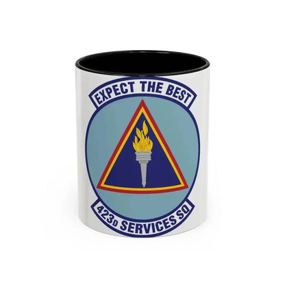 423d Services Squadron (U.S. Air Force) Accent Coffee Mug 11oz Black - Go Mug Yourself