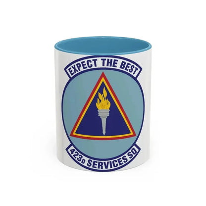 423d Services Squadron (U.S. Air Force) Accent Coffee Mug 11oz Light Blue - Go Mug Yourself