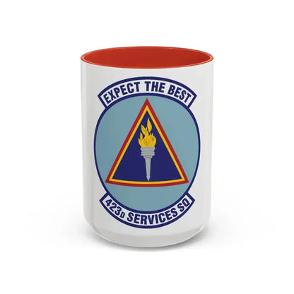423d Services Squadron (U.S. Air Force) Accent Coffee Mug 15oz Red - Go Mug Yourself