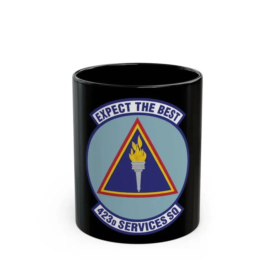 423d Services Squadron (U.S. Air Force) Black Coffee Mug 11oz - Go Mug Yourself