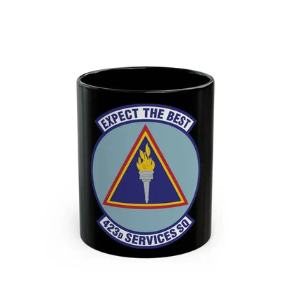 423d Services Squadron (U.S. Air Force) Black Coffee Mug 11oz - Go Mug Yourself