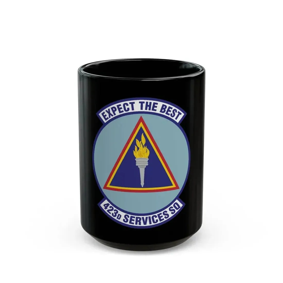 423d Services Squadron (U.S. Air Force) Black Coffee Mug 15oz - Go Mug Yourself