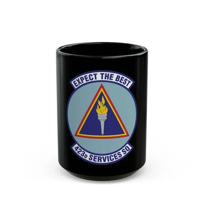 423d Services Squadron (U.S. Air Force) Black Coffee Mug 15oz - Go Mug Yourself