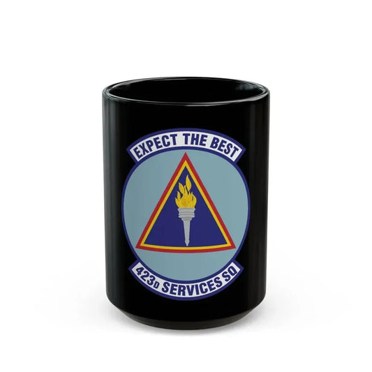 423d Services Squadron (U.S. Air Force) Black Coffee Mug 15oz - Go Mug Yourself
