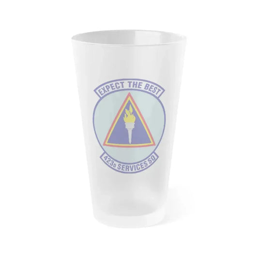 423d Services Squadron (U.S. Air Force) Frosted Pint Glass 16oz 16oz Frosted - Go Mug Yourself