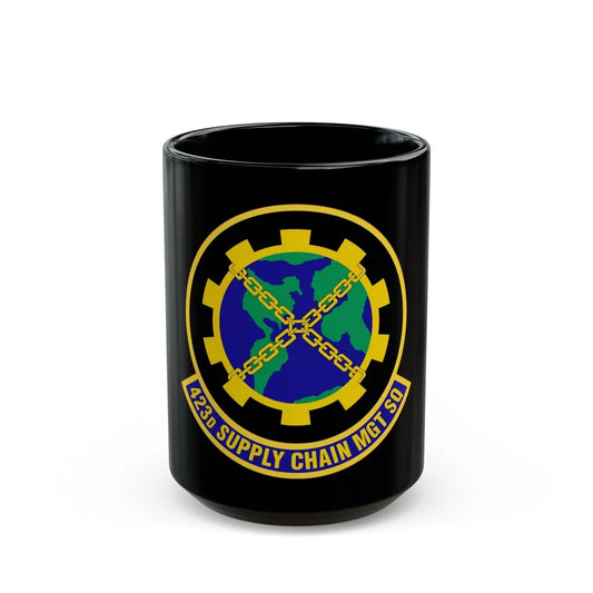 423d Supply Chain Management Squadron (U.S. Air Force) Black Coffee Mug-15oz-Go Mug Yourself