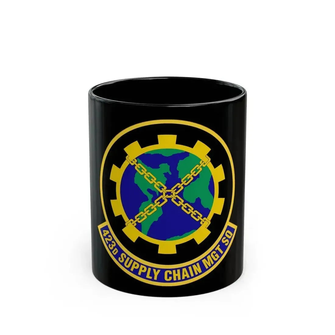 423d Supply Chain Management Squadron (U.S. Air Force) Black Coffee Mug 11oz - Go Mug Yourself