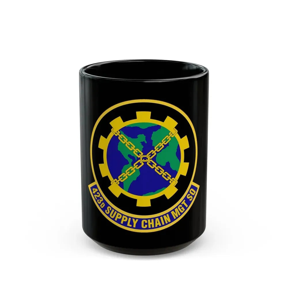 423d Supply Chain Management Squadron (U.S. Air Force) Black Coffee Mug 15oz - Go Mug Yourself