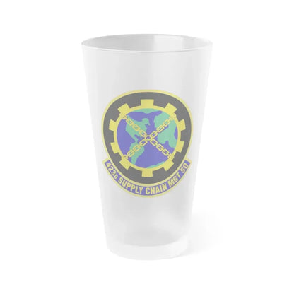 423d Supply Chain Management Squadron (U.S. Air Force) Frosted Pint Glass 16oz 16oz Frosted - Go Mug Yourself