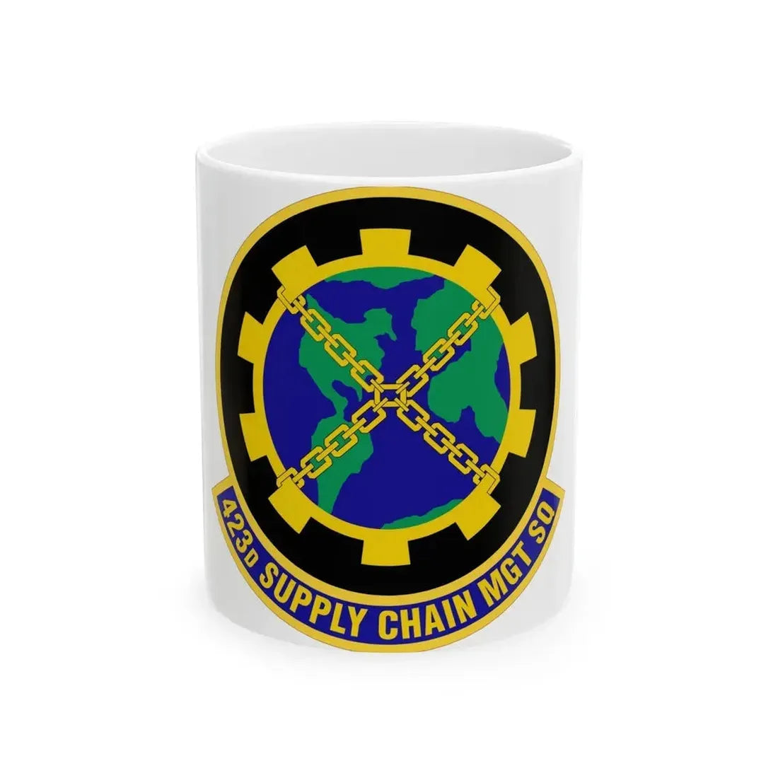 423d Supply Chain Management Squadron (U.S. Air Force) White Coffee Mug 11oz - Go Mug Yourself