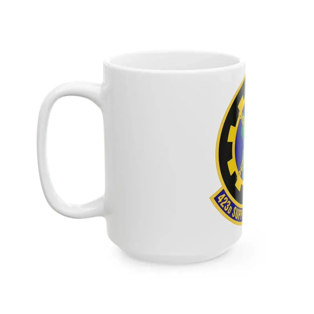 423d Supply Chain Management Squadron (U.S. Air Force) White Coffee Mug - Go Mug Yourself