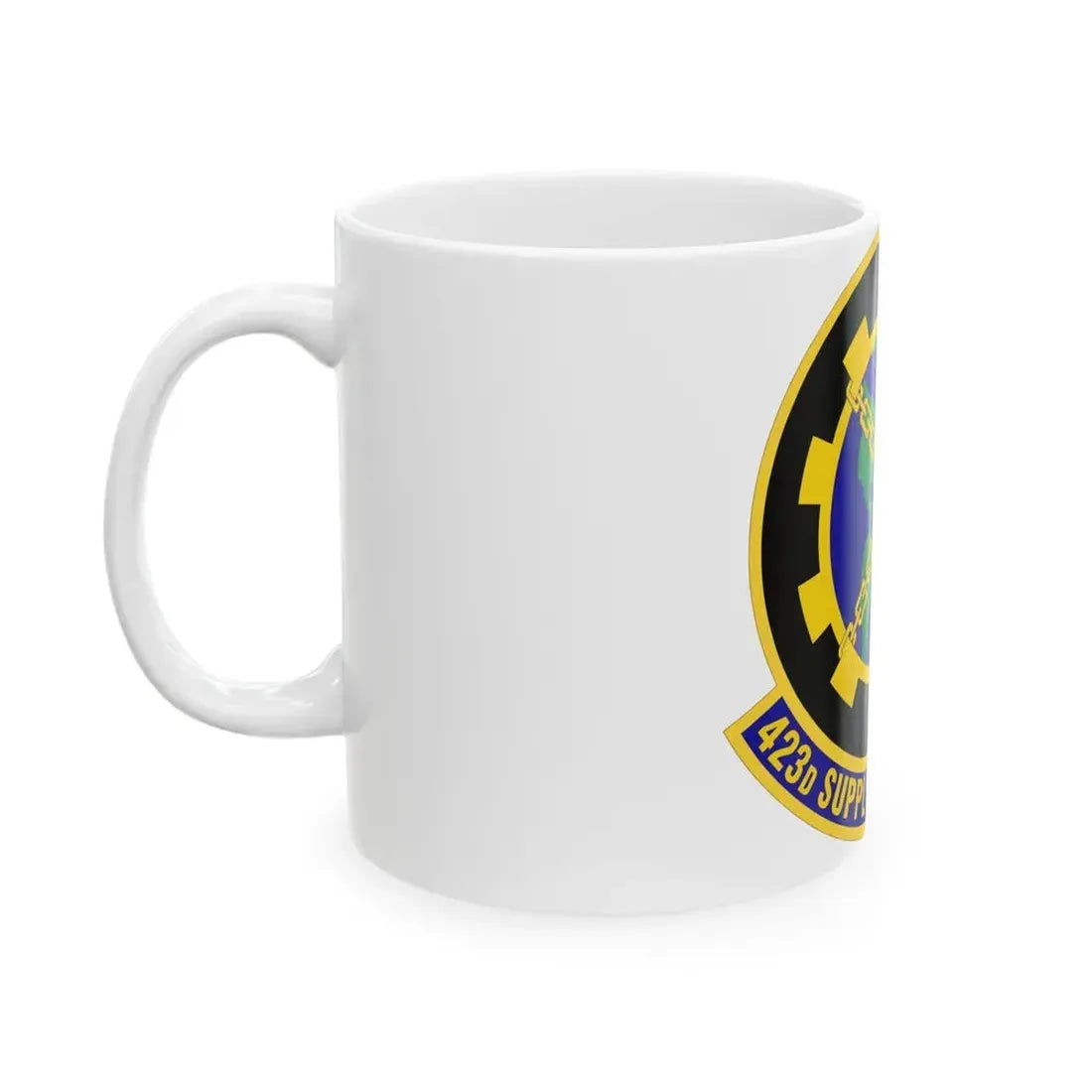 423d Supply Chain Management Squadron (U.S. Air Force) White Coffee Mug - Go Mug Yourself