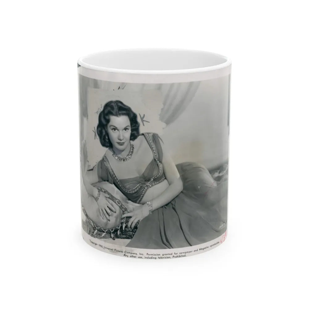 Patricia Medina #76 (Vintage Female Icon) White Coffee Mug-11oz-Go Mug Yourself