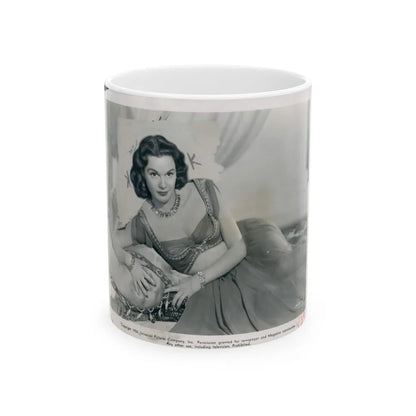 Patricia Medina #76 (Vintage Female Icon) White Coffee Mug-11oz-Go Mug Yourself