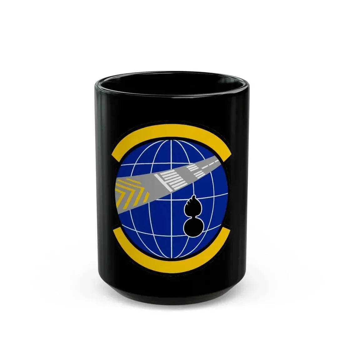 424 Air Base Squadron USAFE (U.S. Air Force) Black Coffee Mug 15oz - Go Mug Yourself