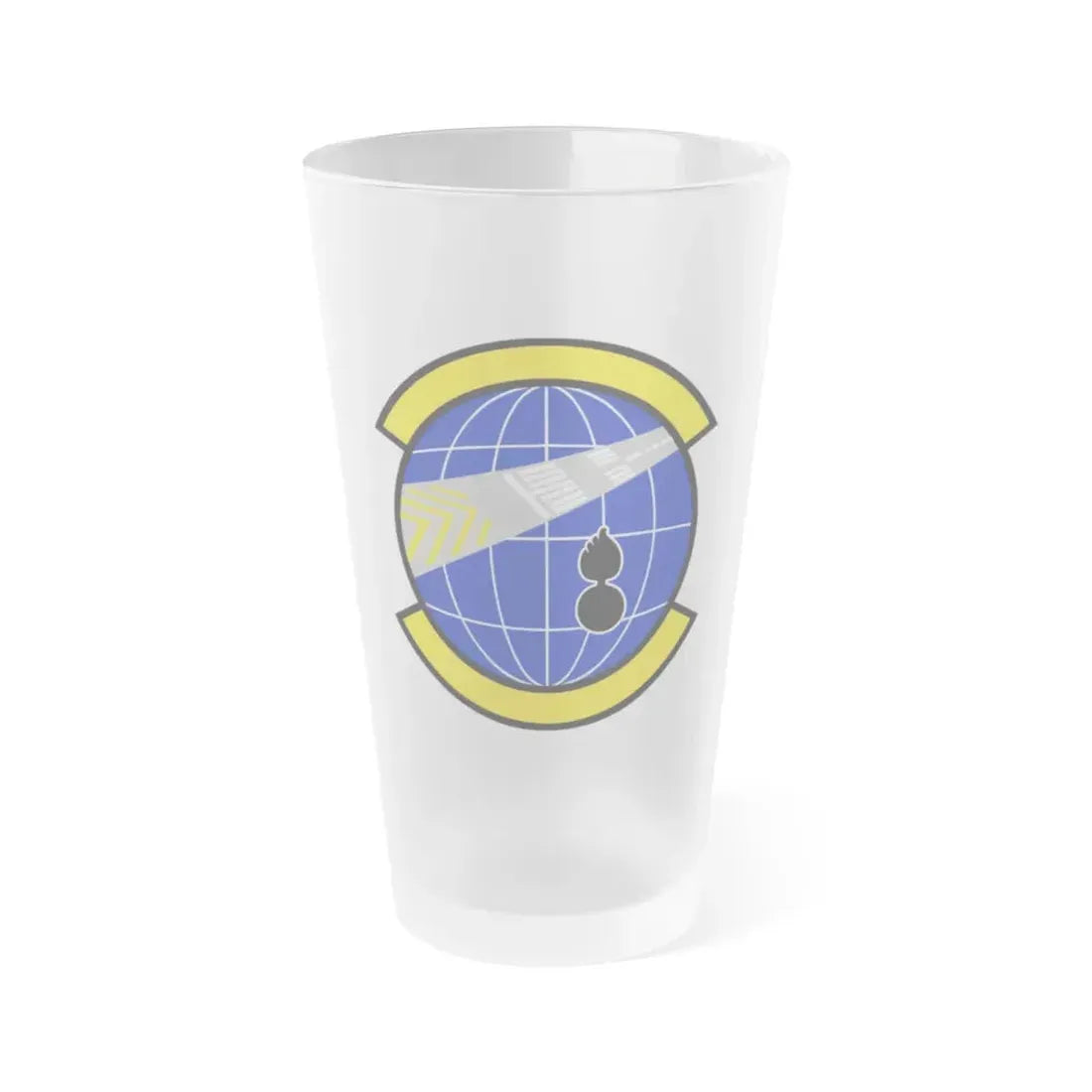 424 Air Base Squadron USAFE (U.S. Air Force) Frosted Pint Glass 16oz Default Title - Go Mug Yourself