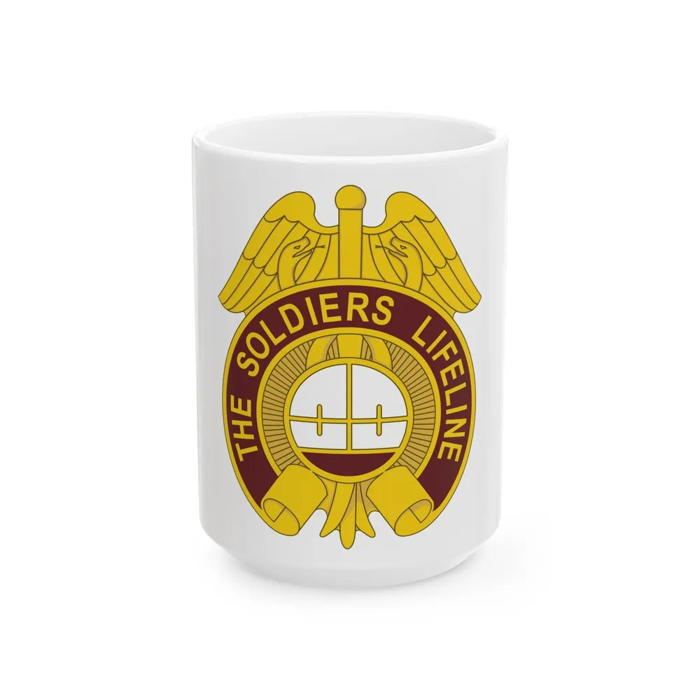 424 Medical Battalion (U.S. Army) White Coffee Mug-15oz-Go Mug Yourself