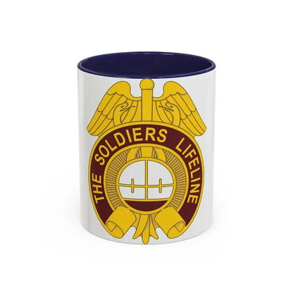 424 Medical Battalion (U.S. Army) Accent Coffee Mug 11oz Navy - Go Mug Yourself