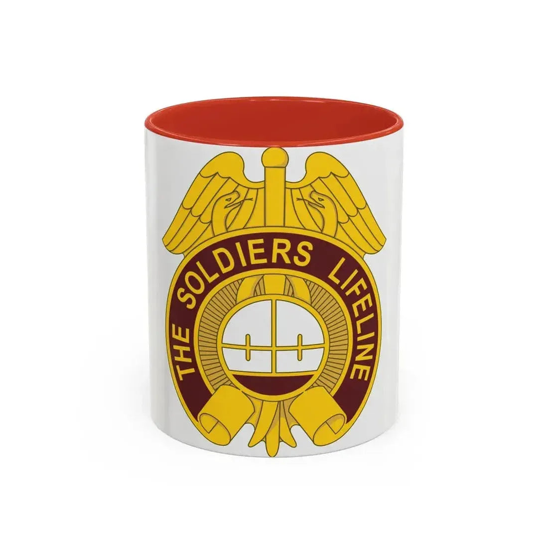 424 Medical Battalion (U.S. Army) Accent Coffee Mug 11oz Red - Go Mug Yourself