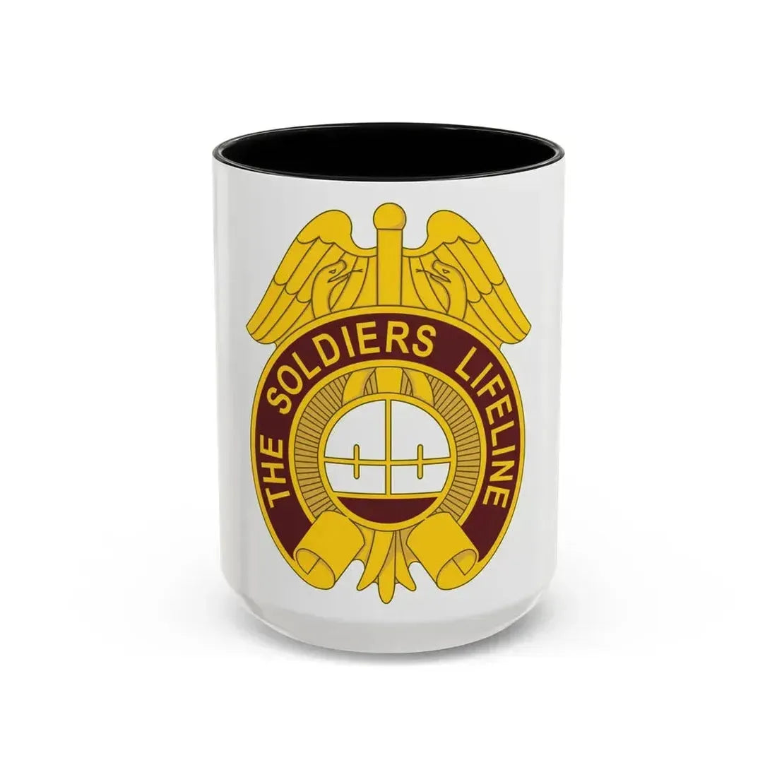 424 Medical Battalion (U.S. Army) Accent Coffee Mug 15oz Black - Go Mug Yourself