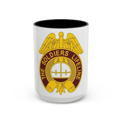 424 Medical Battalion (U.S. Army) Accent Coffee Mug 15oz Black - Go Mug Yourself